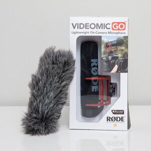 RODE VideoMic GO Camera-Mount Shotgun Microphone Kit with DeadCat GO Windshield